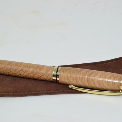 Holz Kugelschreiber Drehkugelschreiber Eiche Unikat handmade 