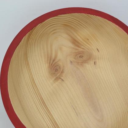 Holzschale Holzschüssel Fichte ∅22 cm Obstschale Dekoschüssel Holzdekoration