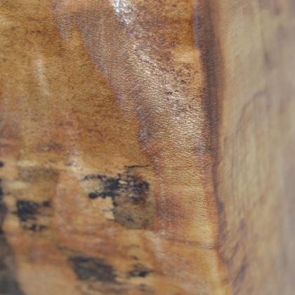 Holz Wanduhr 33,5x26 cm Holzuhr Ahorn Baumscheibenuhr