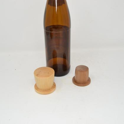 Holz Bierflaschenverschluss Bierhuterl Wespenabwehr handmade Vatertag