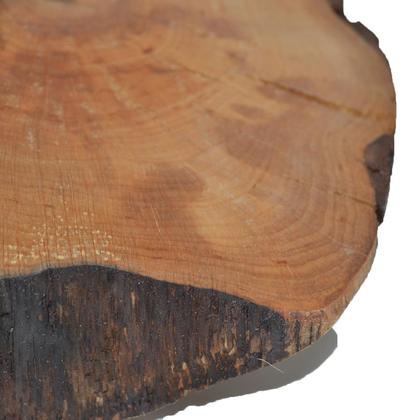 Holz Wanduhr Holzuhr Uhr 25x24 cm Erle Baumscheibenuhr Holzdeko