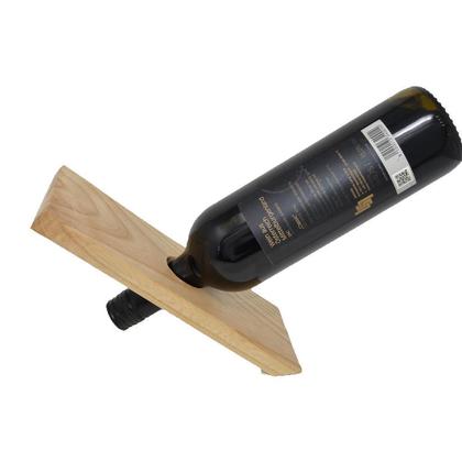 Schwebender Weinflaschenhalter aus Holz Flaschenhalter Esche 24x9,5 cm Geschenk 
