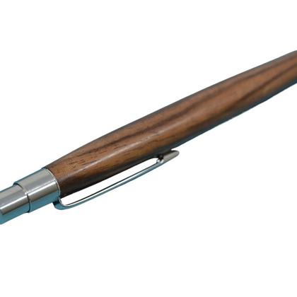 Holzkugelschreiber mit Klickmechanismus Nuss Handarbeit Geschenk