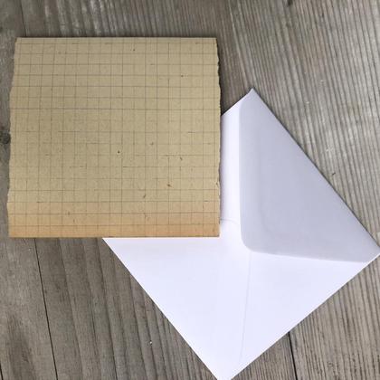 Kuvert bedruckt mit Briefchen aus Vintage Papier