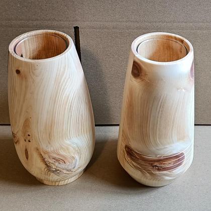 Zirbenholz Vase